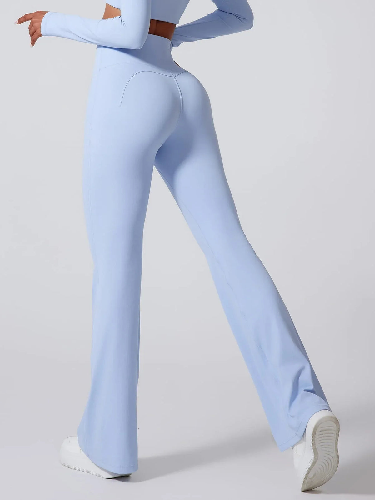 AirSoft Flare Leggings - MASKERT - Sofe Blue / S