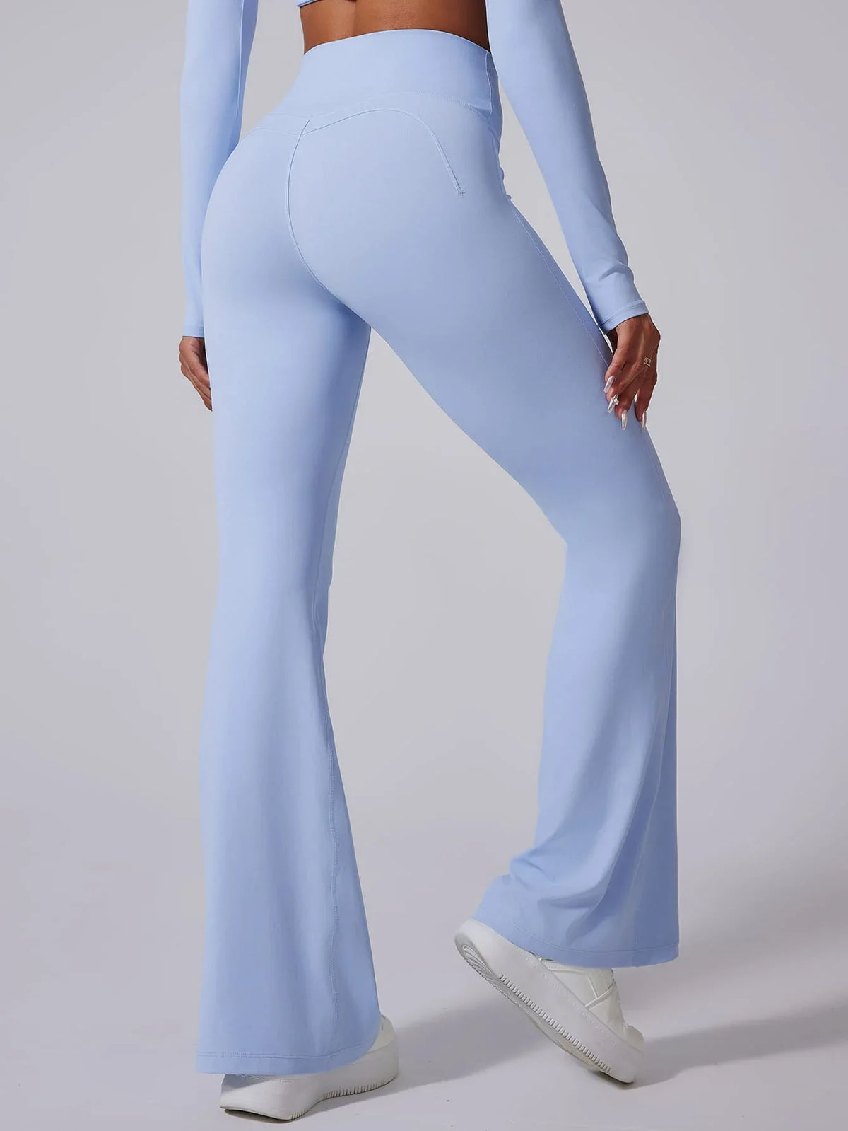 AirSoft Flare Leggings - MASKERT - Sofe Blue / S