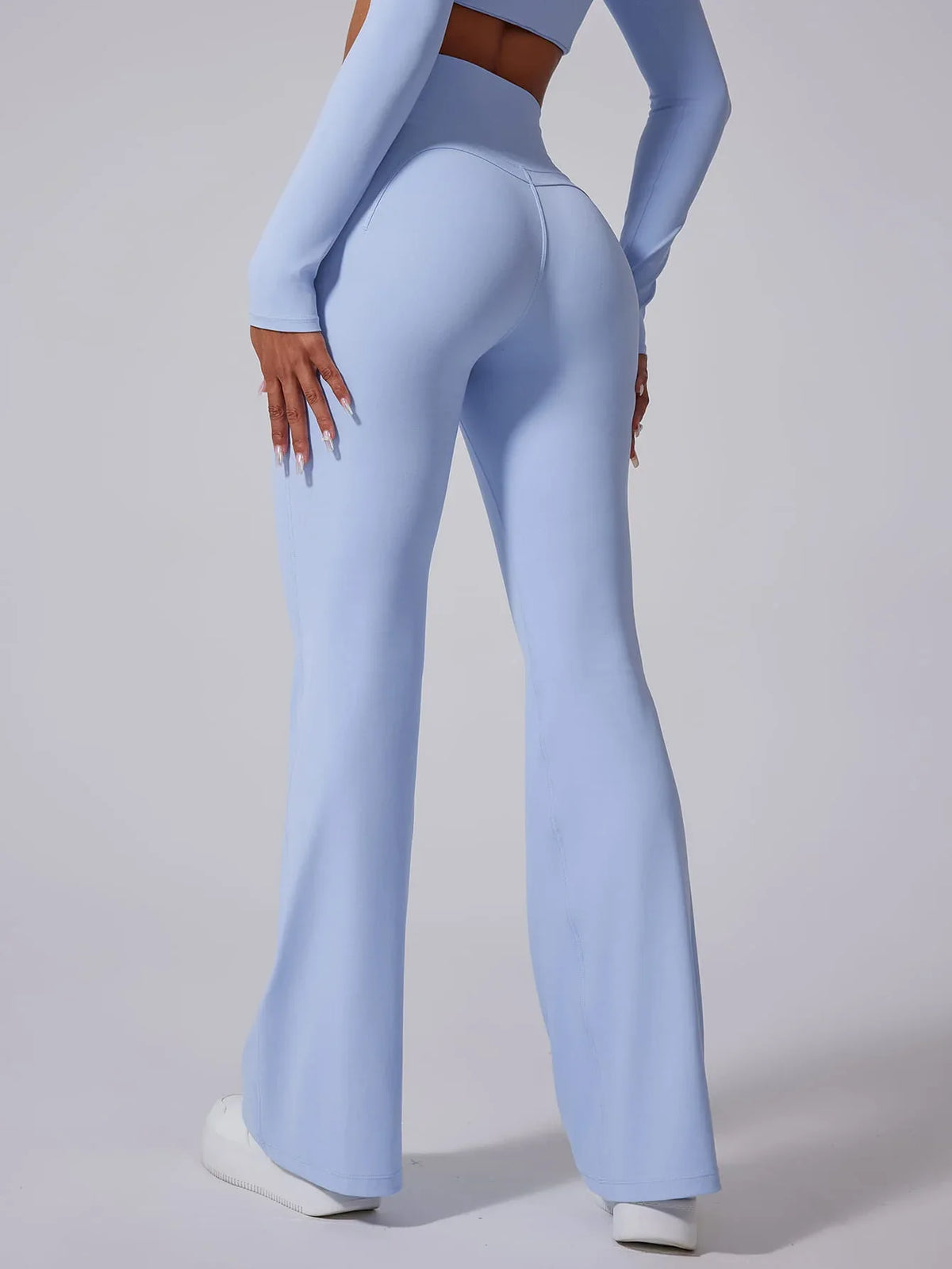 AirSoft Flare Leggings - MASKERT - Sofe Blue / S