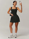 CurveFlow Pleated Fit Tennis Dress