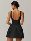CurveFlow Pleated Fit Tennis Dress