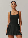 CurveFlow Pleated Fit Tennis Dress