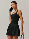 CurveFlow Pleated Fit Tennis Dress