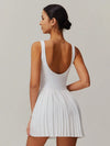 CurveFlow Pleated Fit Tennis Dress