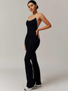 BodySculpt Spaghetti Strap Flare Jumpsuit - MASKERT - 