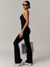 BodySculpt Spaghetti Strap Flare Jumpsuit - MASKERT - 