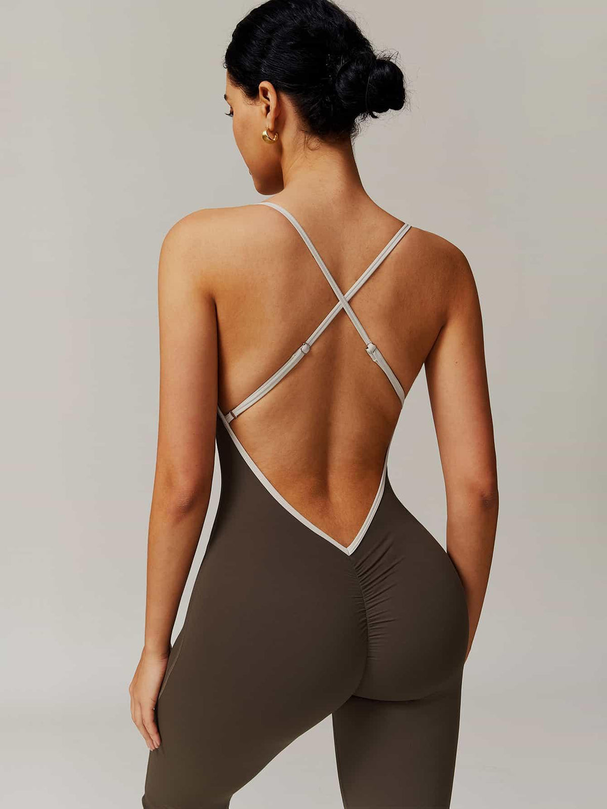 BodySculpt Spaghetti Strap Flare Jumpsuit - MASKERT - 