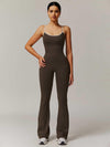 BodySculpt Spaghetti Strap Flare Jumpsuit - MASKERT - 