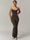 BodySculpt Spaghetti Strap Flare Jumpsuit - MASKERT - 