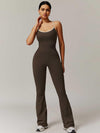 BodySculpt Spaghetti Strap Flare Jumpsuit - MASKERT - 