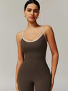 BodySculpt Spaghetti Strap Flare Jumpsuit - MASKERT - 