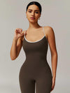 BodySculpt Spaghetti Strap Flare Jumpsuit - MASKERT - 