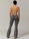 BodySculpt Spaghetti Strap Flare Jumpsuit - MASKERT - 