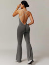 BodySculpt Spaghetti Strap Flare Jumpsuit - MASKERT - 