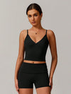 SculptEase Lightweight V-neck Vest & Shorts Set