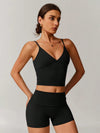 SculptEase Lightweight V-neck Vest & Shorts Set