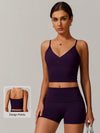 SculptEase Lightweight V-neck Vest & Shorts Set