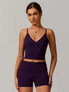 SculptEase Lightweight V-neck Vest & Shorts Set
