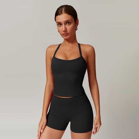 Back Cut Out Sports Tank Top