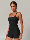 Back Cut Out Sports Tank Top - MASKERT - 