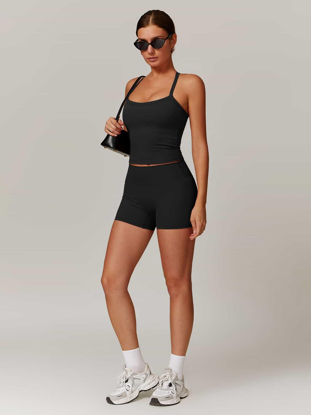 Back Cut Out Sports Tank Top - MASKERT - 