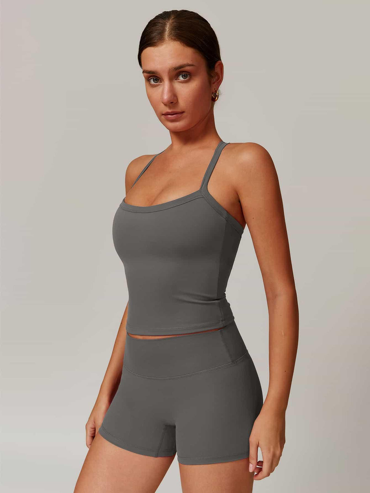 Back Cut Out Sports Tank Top - MASKERT - 