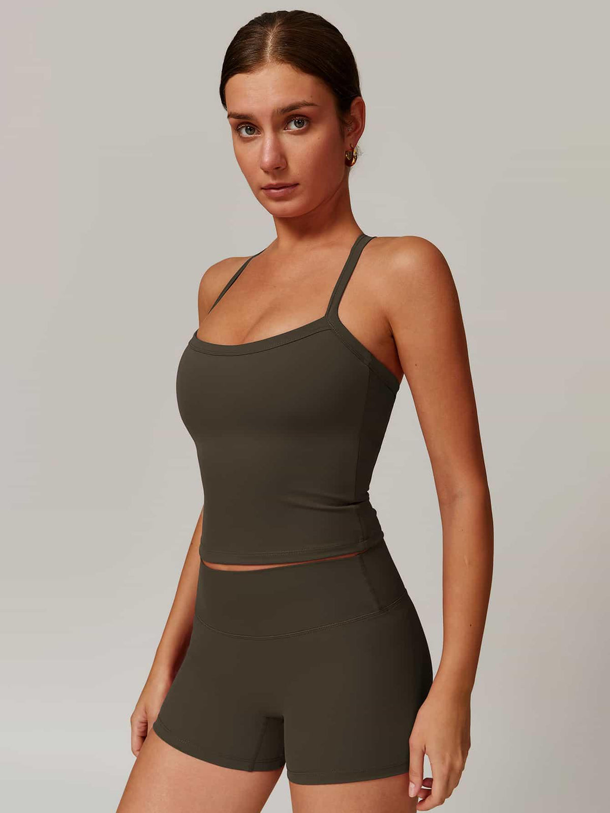 Back Cut Out Sports Tank Top - MASKERT - 