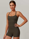 Back Cut Out Sports Tank Top - MASKERT - 