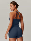 Back Cut Out Sports Tank Top - MASKERT - 