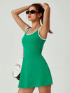 High Stretch Sleeveless Backless Tennis Dress