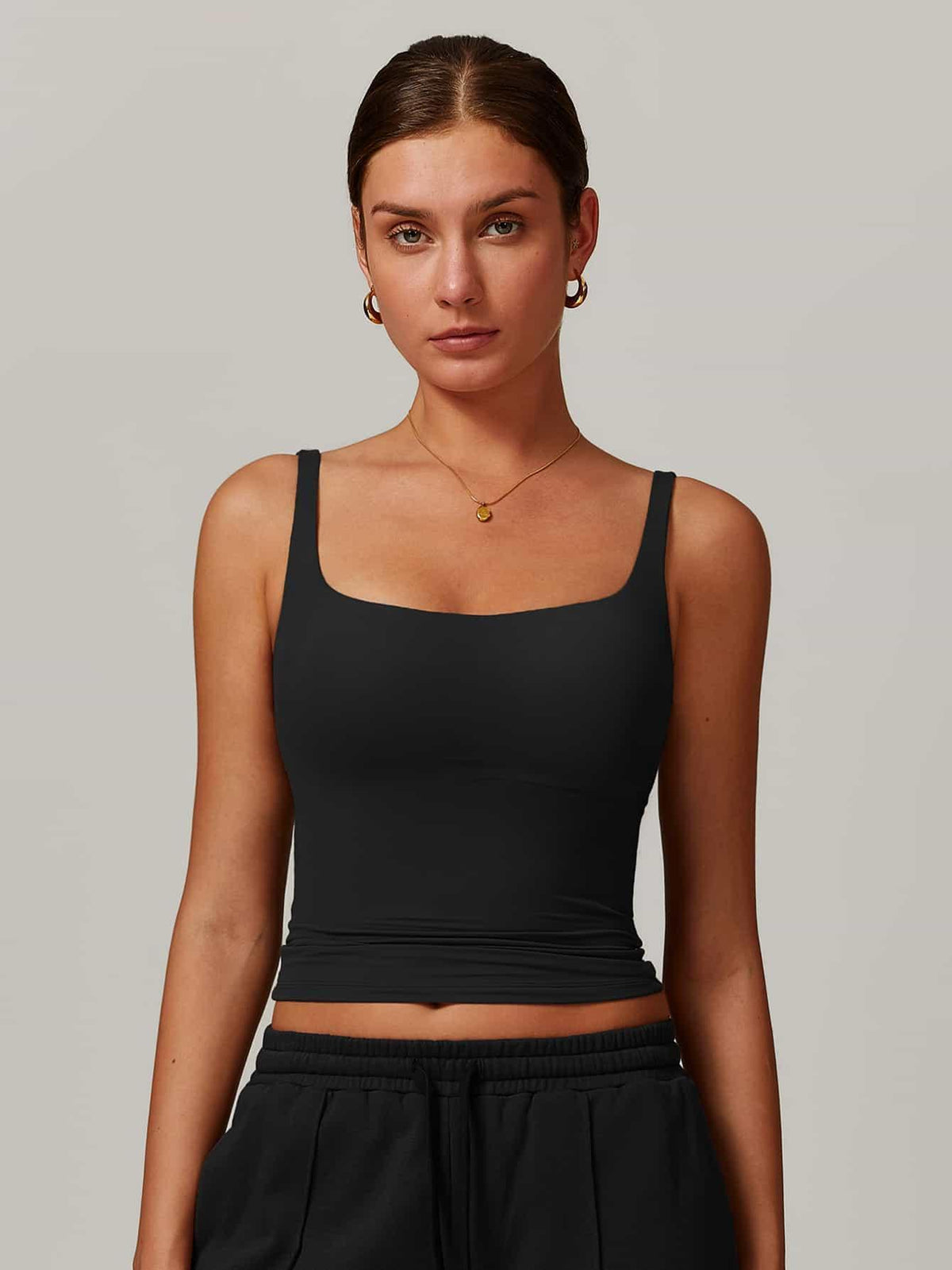 AirSoft Square Neck Casual Tank Top - MASKERT - Midnight Blue / S