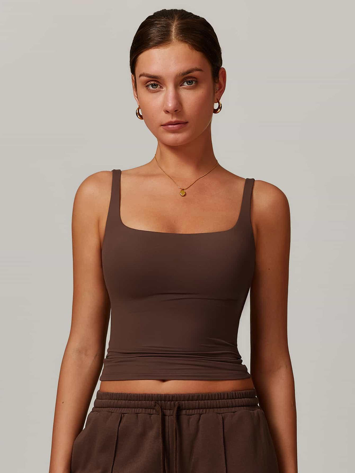 AirSoft Square Neck Casual Tank Top - MASKERT - Mint Green / S