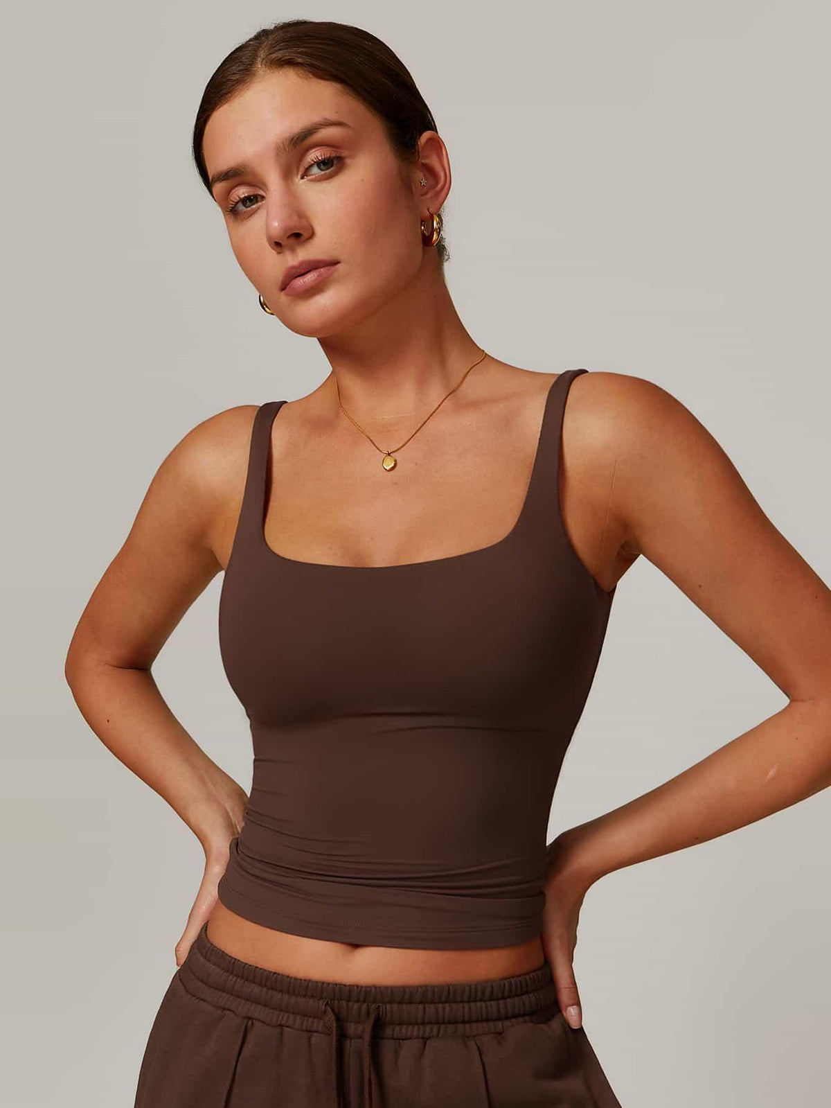 AirSoft Square Neck Casual Tank Top - MASKERT - Mint Green / S