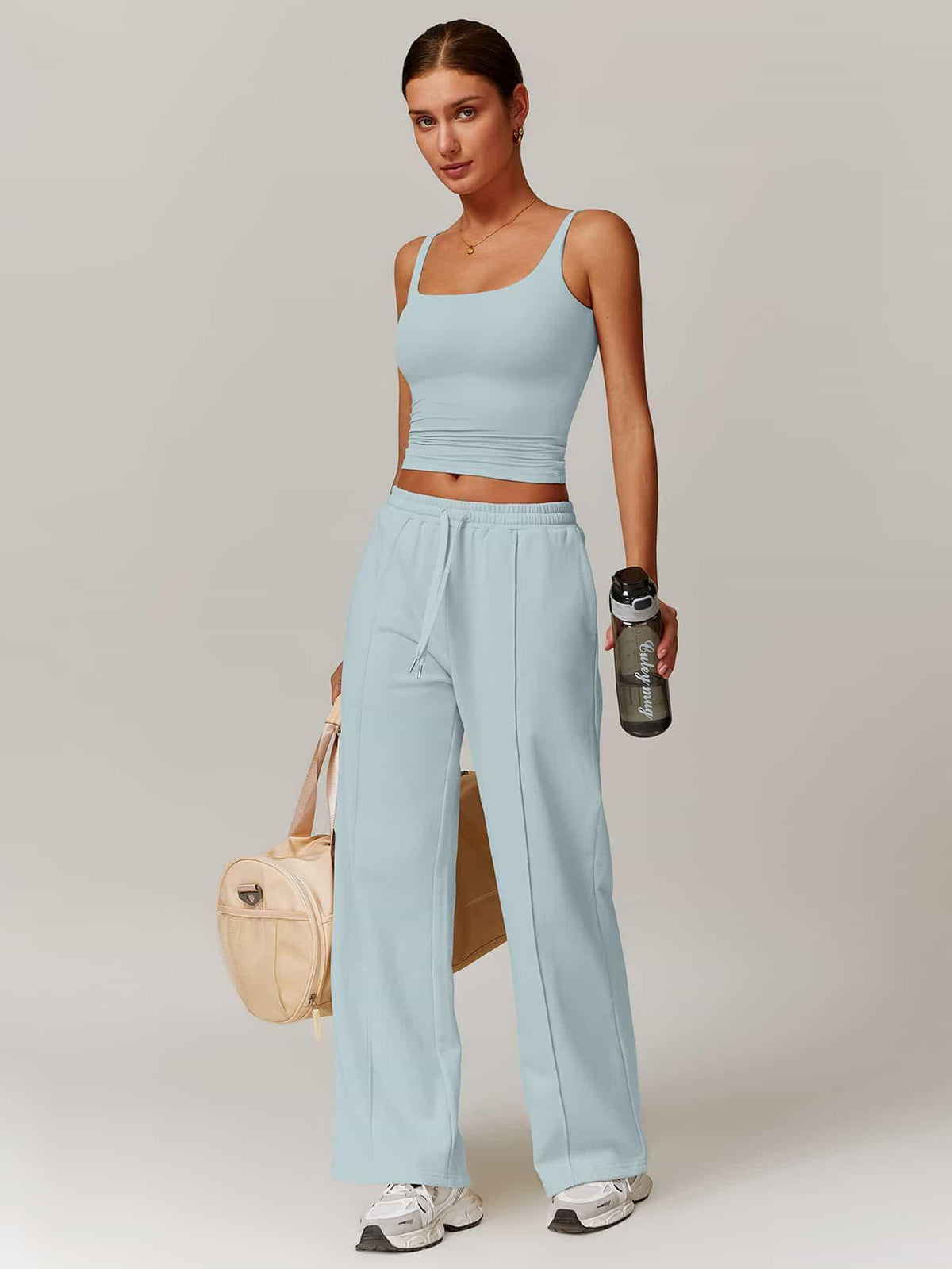 AirSoft Square Neck Casual Tank Top - MASKERT - Midnight Blue / S