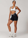 V-Neck Colorblock Sports Suit - MASKERT - Snow / S