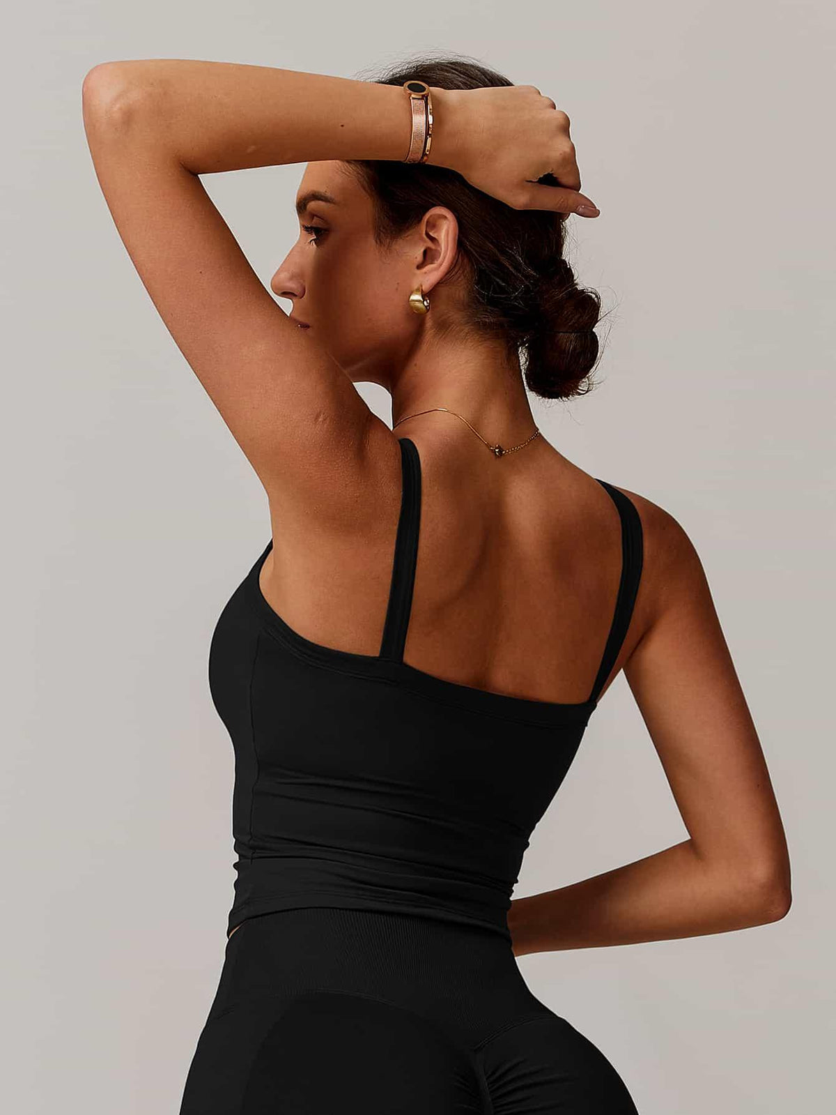 AirSoft U-Neck Ruched Lounge Tank Top - MASKERT - 