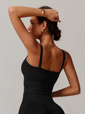 AirSoft U-Neck Ruched Lounge Tank Top