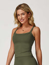 AirSoft U-Neck Ruched Lounge Tank Top - MASKERT - 
