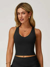 V Neck Racerback Tank Top - MASKERT - 