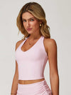 V Neck Racerback Tank Top - MASKERT - 