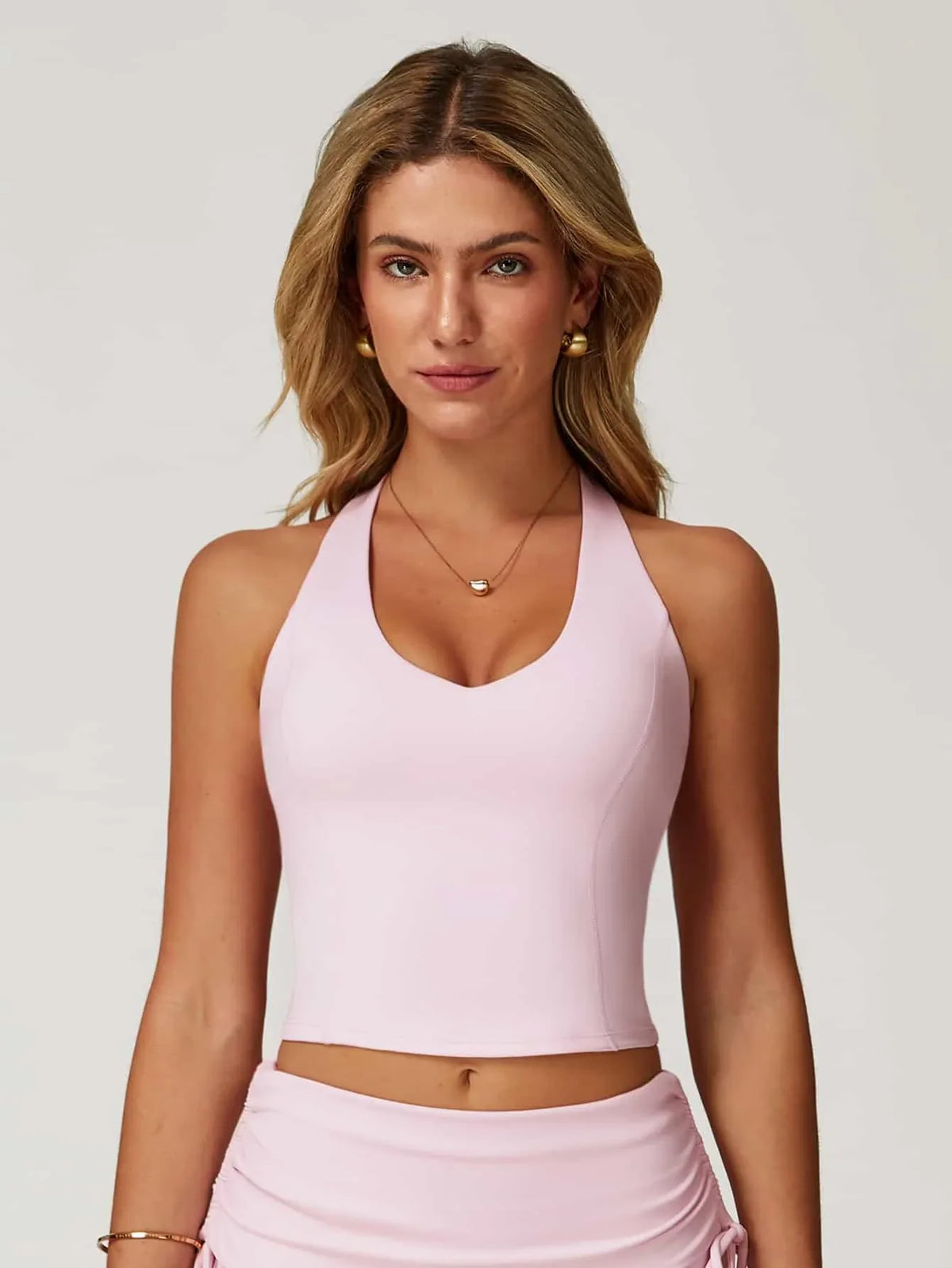 V Neck Racerback Tank Top - MASKERT - 