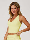 V Neck Racerback Tank Top - MASKERT - 