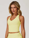 V Neck Racerback Tank Top - MASKERT - 