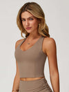 V Neck Racerback Tank Top - MASKERT - 