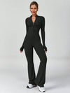 CloudWeave Long Sleeve Flared Jumpsuit