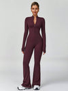 CloudWeave Long Sleeve Flared Jumpsuit