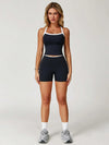 Colorblock Spaghetti Strap Tank & Short set