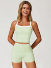 Colorblock Spaghetti Strap Tank & Short set