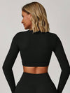 HydroChill Long Sleeve Cut-out Crop Tank Top