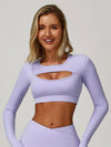 HydroChill Long Sleeve Cut-out Crop Tank Top